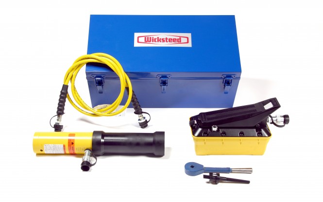 تیوب پولر دستی نیمه اتوماتیک هیدرولیکی پنوماتیکی با ظرفیت 10 تن مدل HTP-2 ساخت ویکستید انگلستان